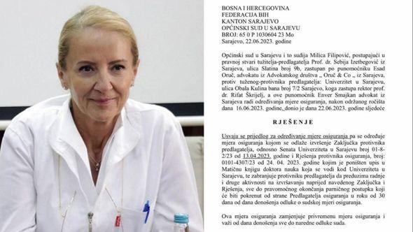 Općinski sud u Sarajevu je odložio poništenje zvanja doktora nauka Sebiji Izetbegović - Avaz