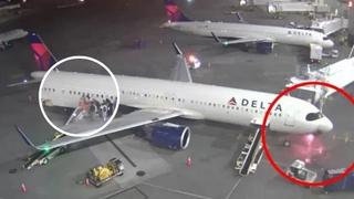 Video / Zapalio se Deltin avion, putnici hodali po krilu