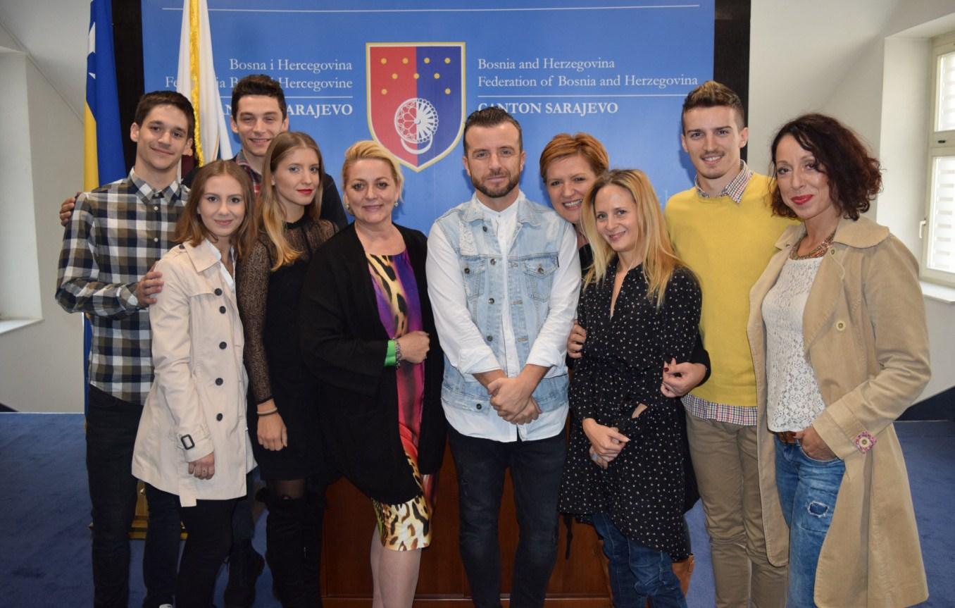 Predsjedavajuća Skupštine KS Ana Babić primila umjetnike "Balkan Dance Projecta": Gradimo svijet sa puno umjetnosti