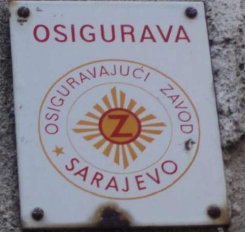 Nekadašnja pločica današnjeg Sarajevo osiguranja: Skoro svaka kuća bila osigurana - Avaz