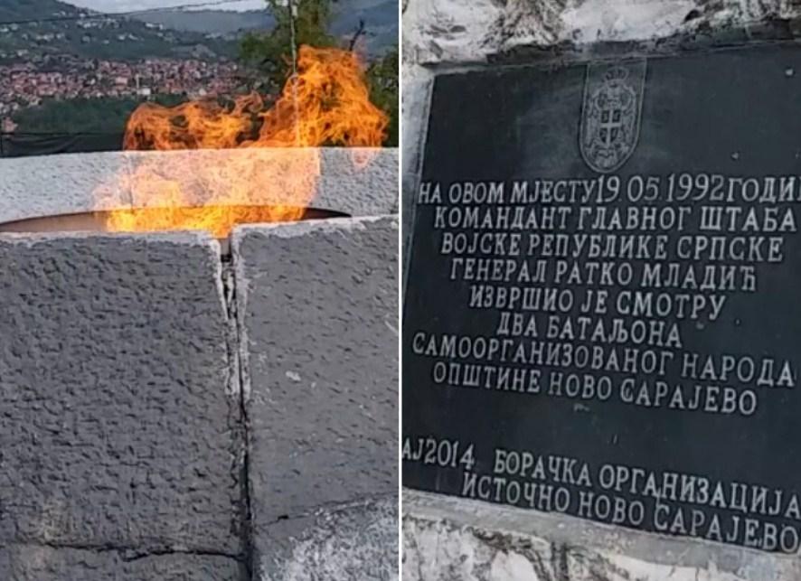 Bosanski apsurd: Spomen-ploča krvoloku i četniku nalazi se 324 koraka od vječne antifašističke vatre