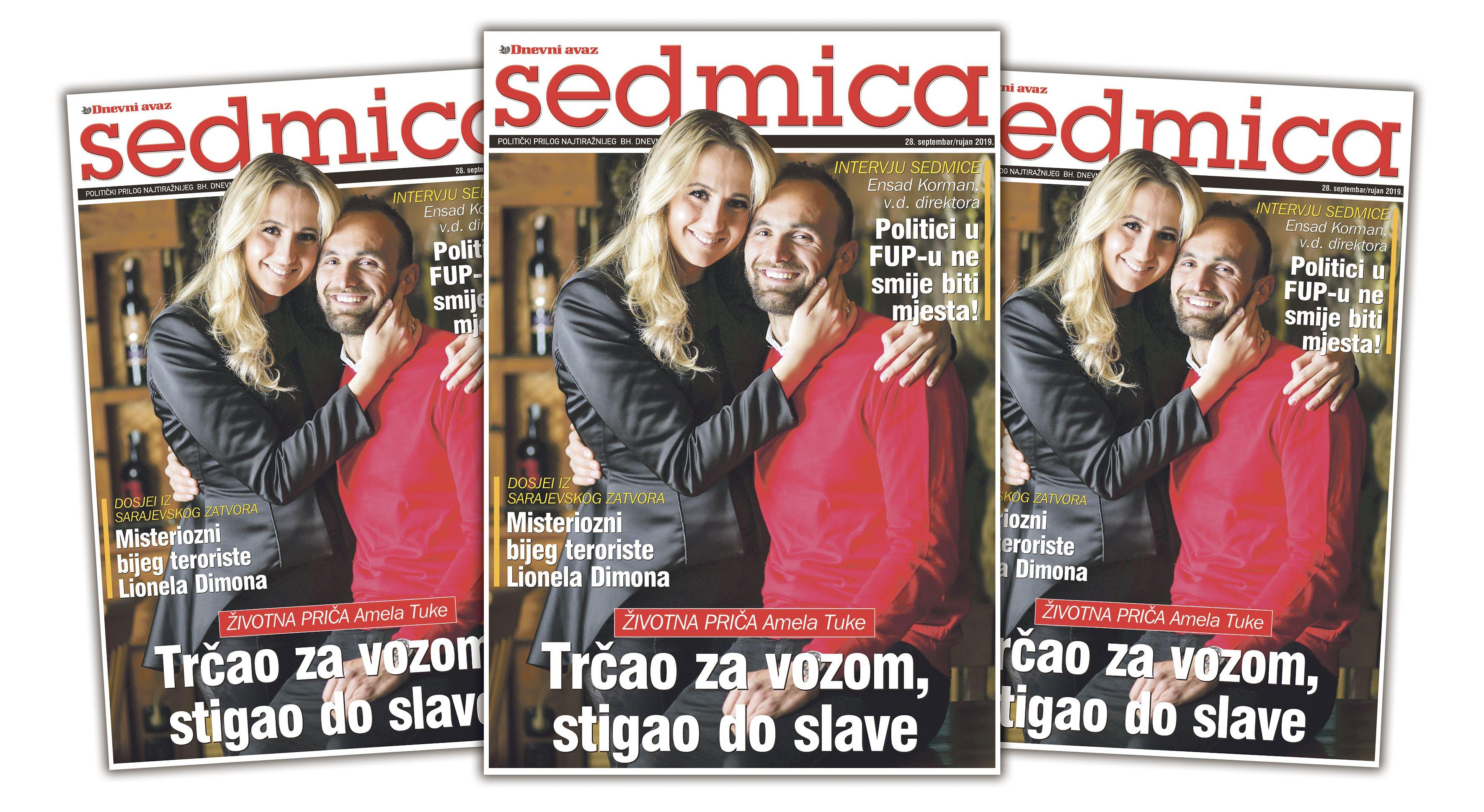 Naslovna strana priloga "Sedmica" - Avaz