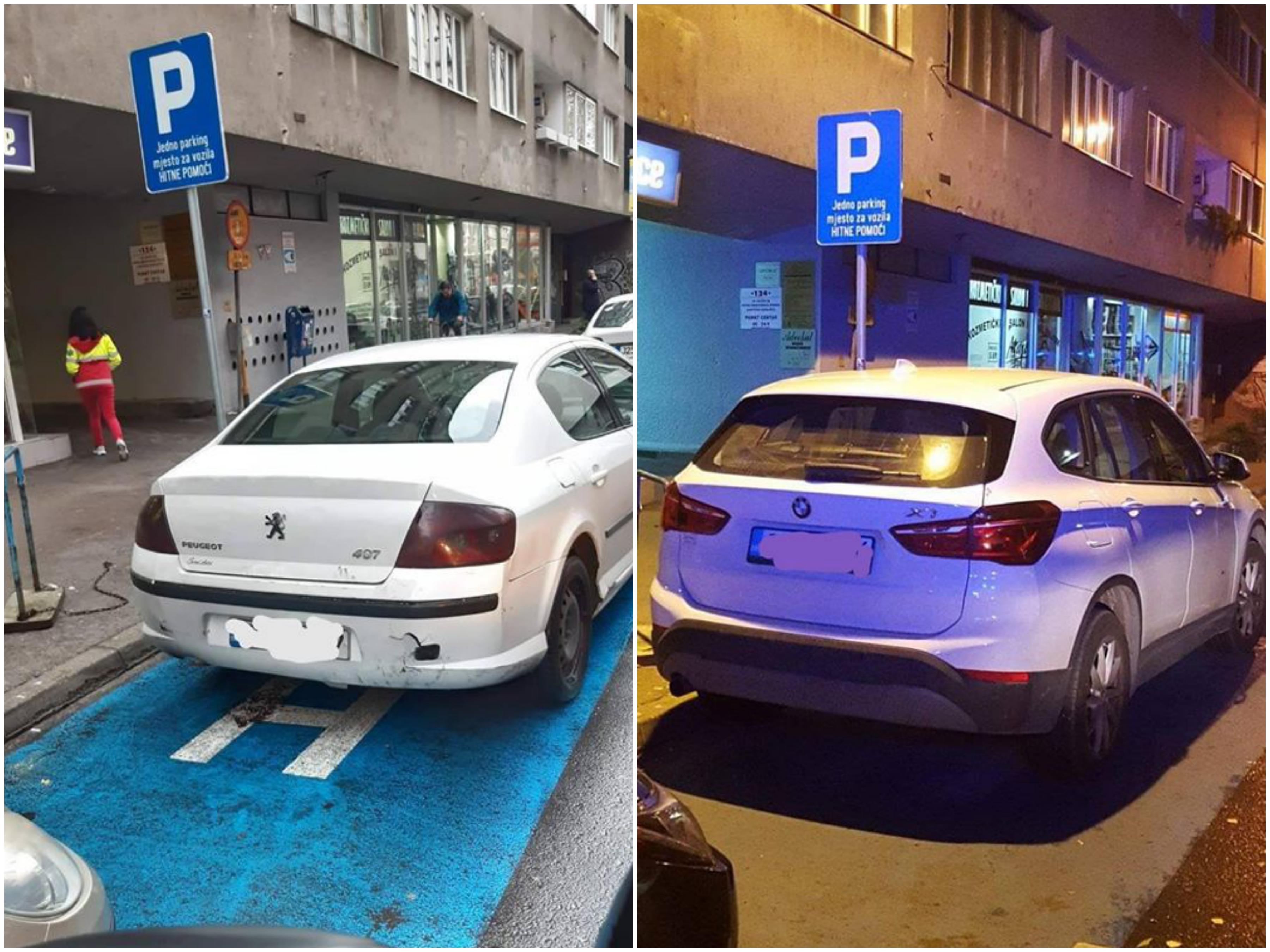 Ne parkirajte na mjesto označeno za vozilo Hitne pomoći, možete ugroziti nečiji život
