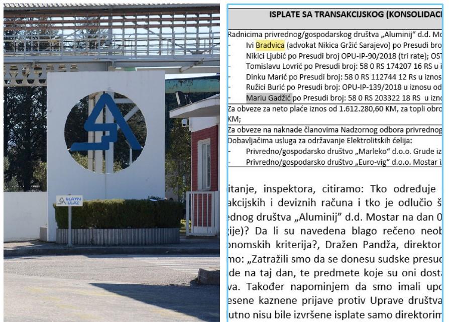 "Avaz" otkriva: "Aluminij" dan pred isključenje struje bivšim direktorima isplatio 536.000 maraka