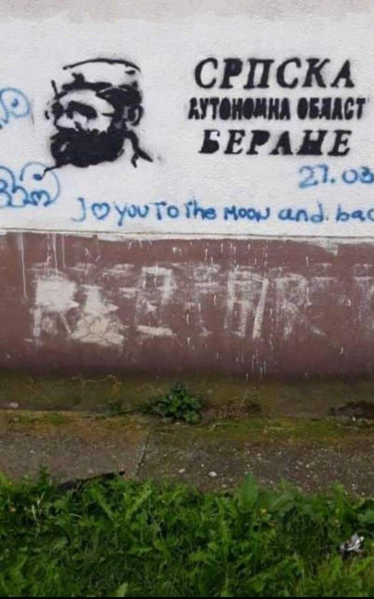 Grafiti mržnje osvanuli na zidovima u Beranama