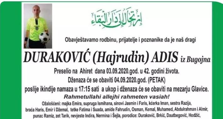 Adisu Durakoviću danas dženaza - Avaz