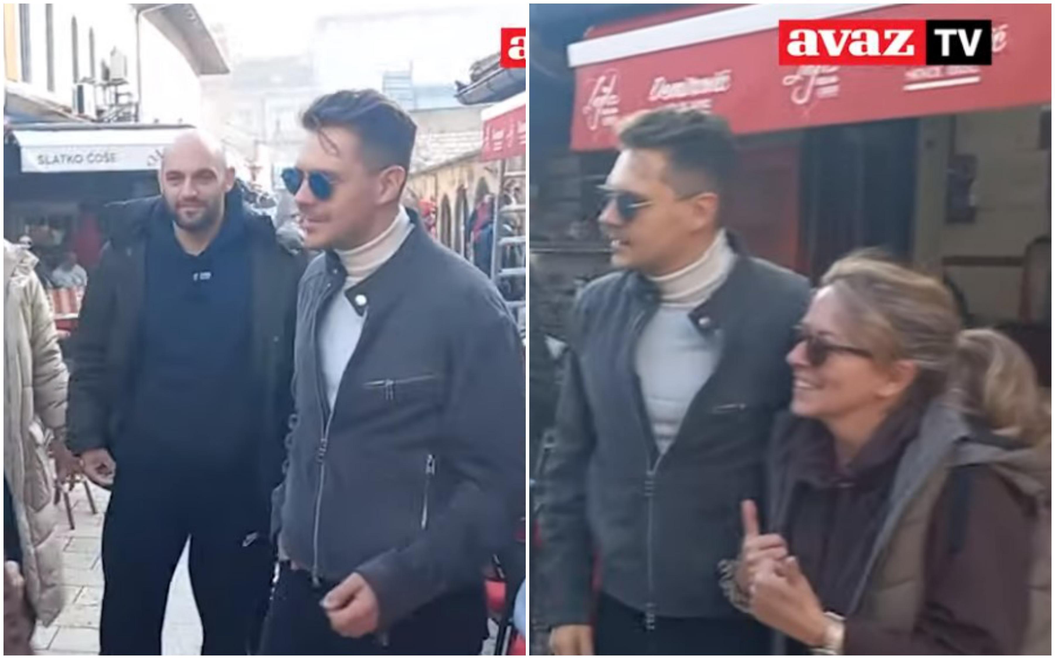 Miloš Biković u šetnji Baščaršijom: Glumca okupirali fanovi