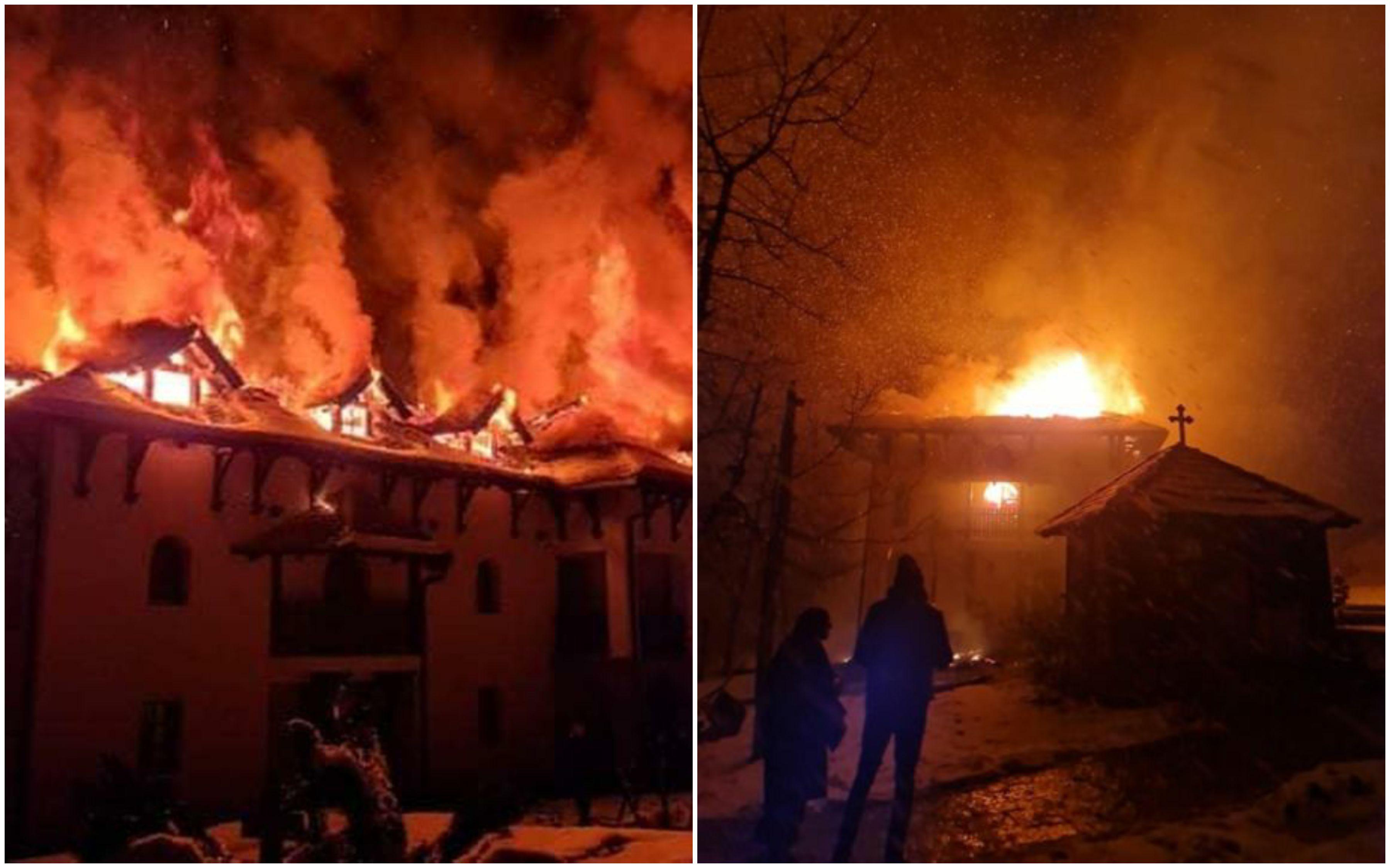 Dramatično: Izbio veliki požar u manastiru Svete Trojice u Bijelim Vodama