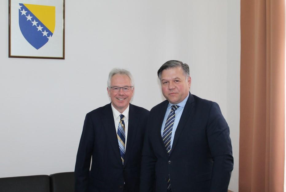 Josip Brkić u posjetu primio ambasadora Majkl Marfija