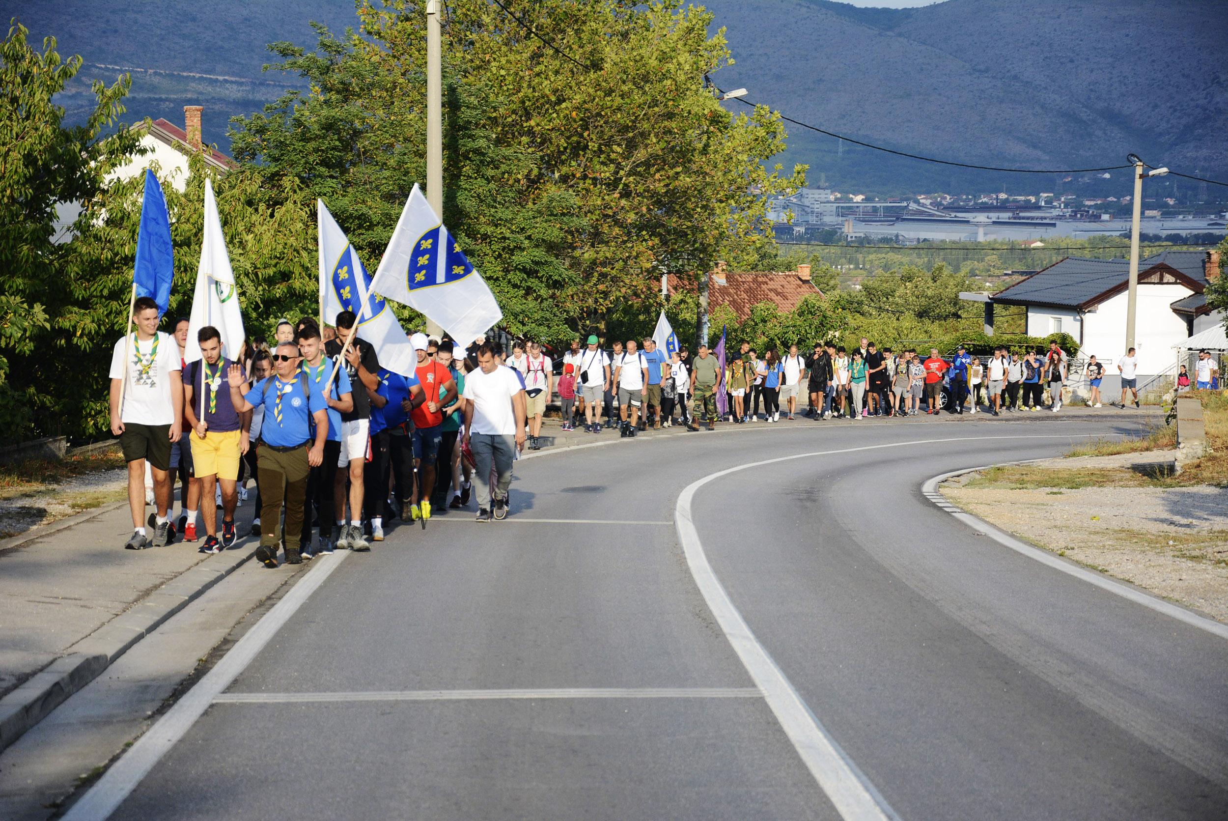 Kod Mostara održan marš "Pet zlatnih ljiljana"