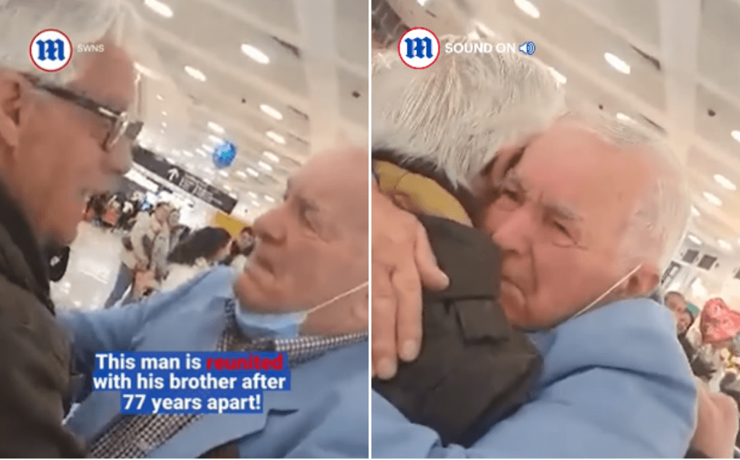 Dirljiv trenutak na aerodromu: Braća se srela nakon 77 godina