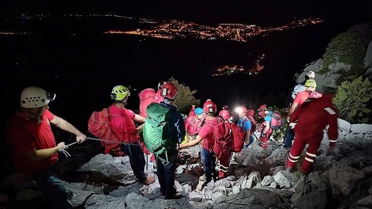 Velika akcija hrvatskog GSS-a na Biokovu: 40 osoba spašavalo planinara