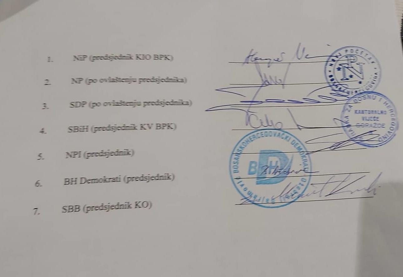 Ko je potpisao sporazum o koaliciji u Bosansko-podrinjskom kantonu - Avaz