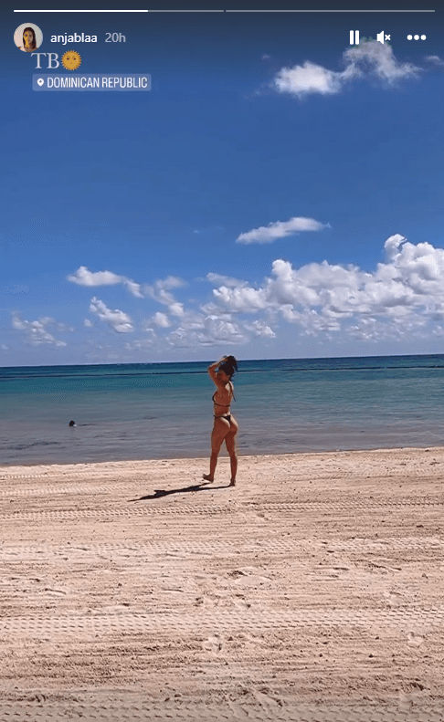 Anja Bla na plaži u Dominikanskoj Republici - Avaz