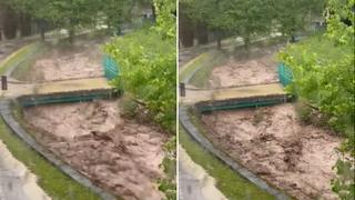 Video / Zastrašujuće: Pogledajte nabujali Nahorevski potok nakon nevremena u Sarajevu