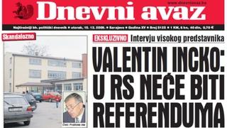 "Avazova" arhiva:  Kako je Incko prije 14 godina razbio Dodikove snove o referendumu!? 