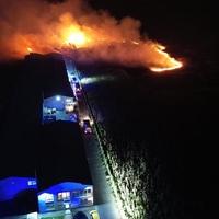 Veliki požar u Futogu: Vatrena stihija zahvatila kukuruzno polje i istovarište