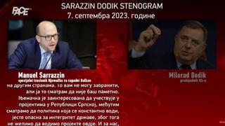 Face TV objavio stenogram razgovora Saracina i Dodika: "Rakija Vam je bolja nego politika"