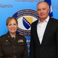 Helez i komandantica NATO Štaba Sarajevo: Intenzivirane aktivnosti na realizaciji Pregleda odbrane i plana modernizacije OSBiH