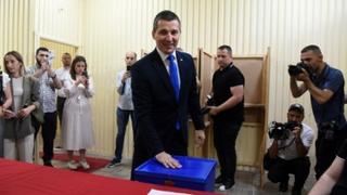 Aleksa Bečić glasao u Podgorici 