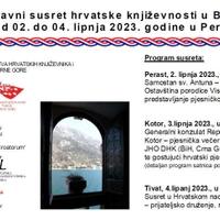 Peti međunarodni susret hrvatske književnosti u Boki Kotorskoj početkom juna