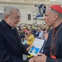 Mons. prof. dr. Franjo Topić u Vatikanu na prvom susretu o Ljudskom bratstvu