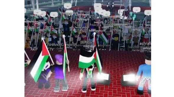  hiljade avatara marširale su noseći palestinske zastave kako bi virtuelno dali podršku usred rata između Izraela i Hamasa - Avaz