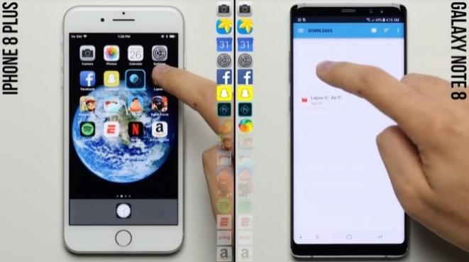 Apple iPhone 8 Plus protiv Samsung Galaxy Note 8 na testu brzine
