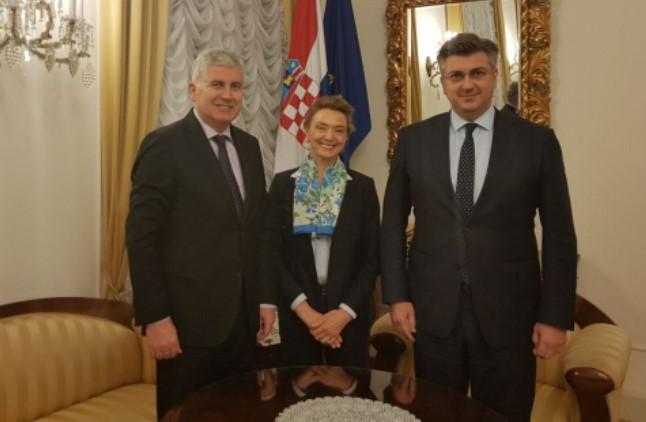 Sastanak Čovića u Zagrebu sa premijerom Plenkovićem i Pejčinović-Burić