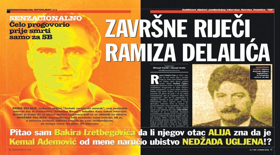Faksimil posthumno objavljene ispovijesti u „Slobodnoj Bosni”: Iznimno važno svjedočenje Ramiza Delalića Ćele - Avaz