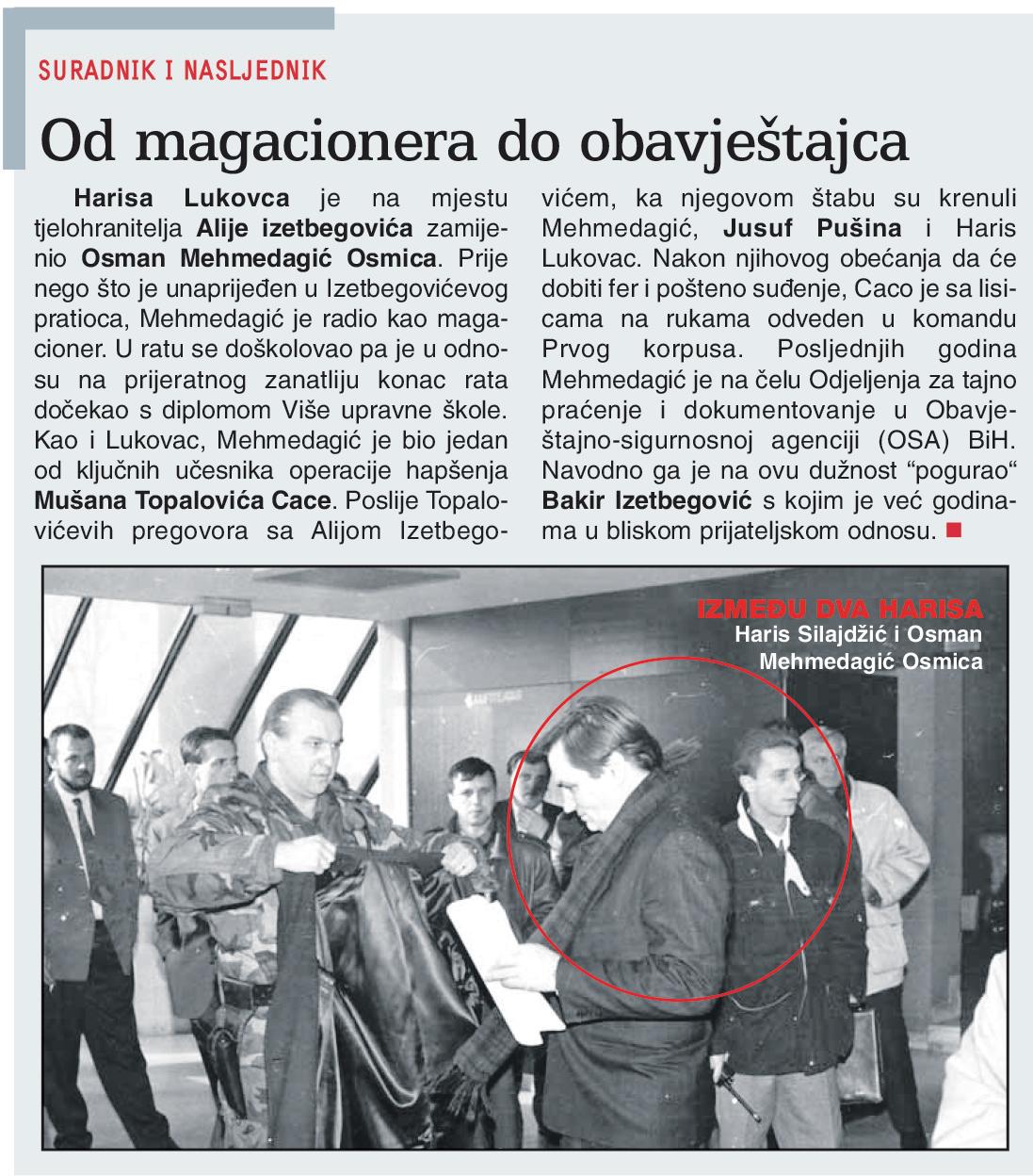 Faksimil dijela teksta „Slobodne Bosne” od 9. decembra 2010. godine - Avaz