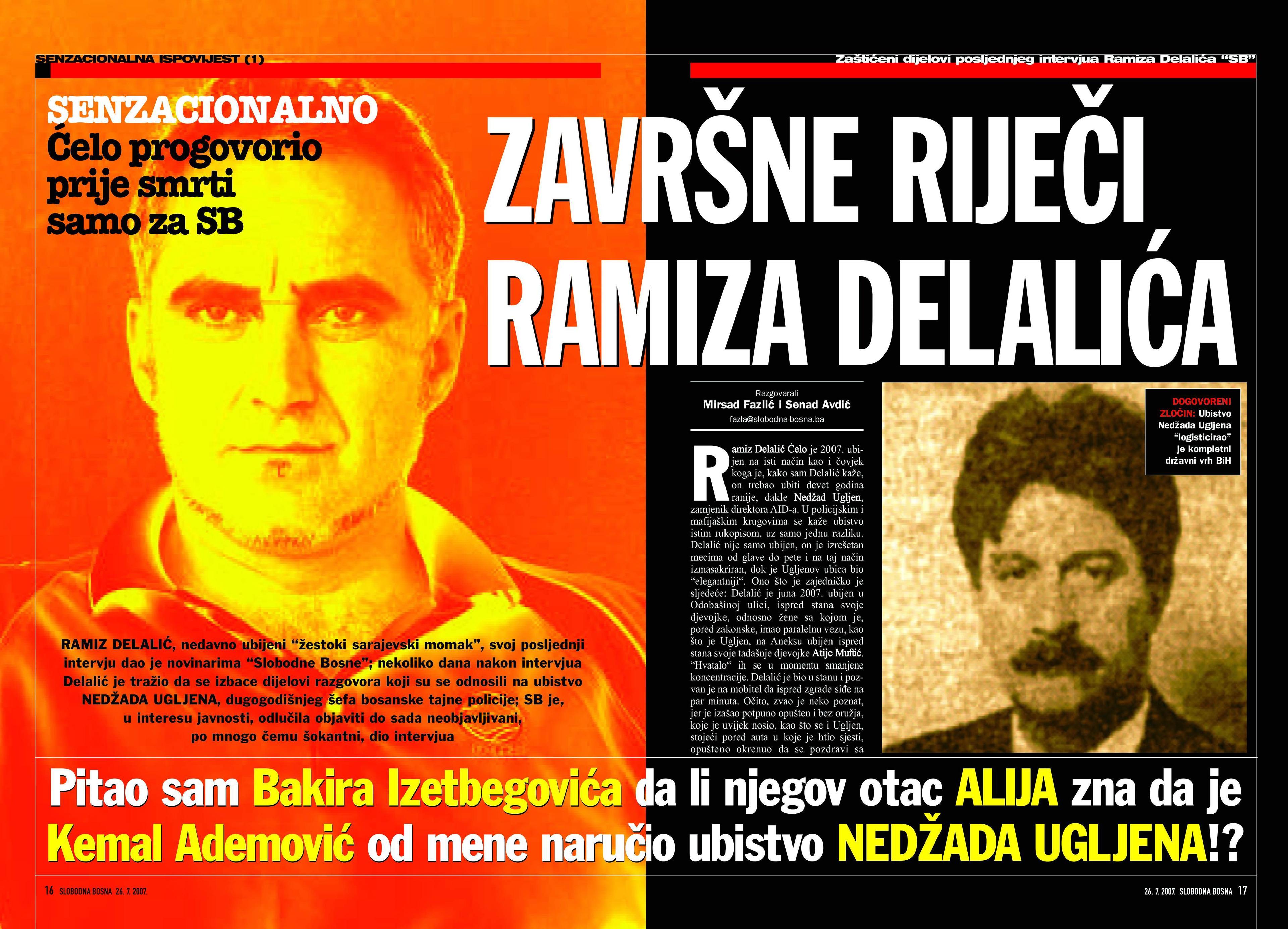 Završne riječi Ramiza Delalića Ćele u „Slobodnoj Bosni” mogu dovesti do stvarnih izvršilaca i nalogodavaca zločina - Avaz