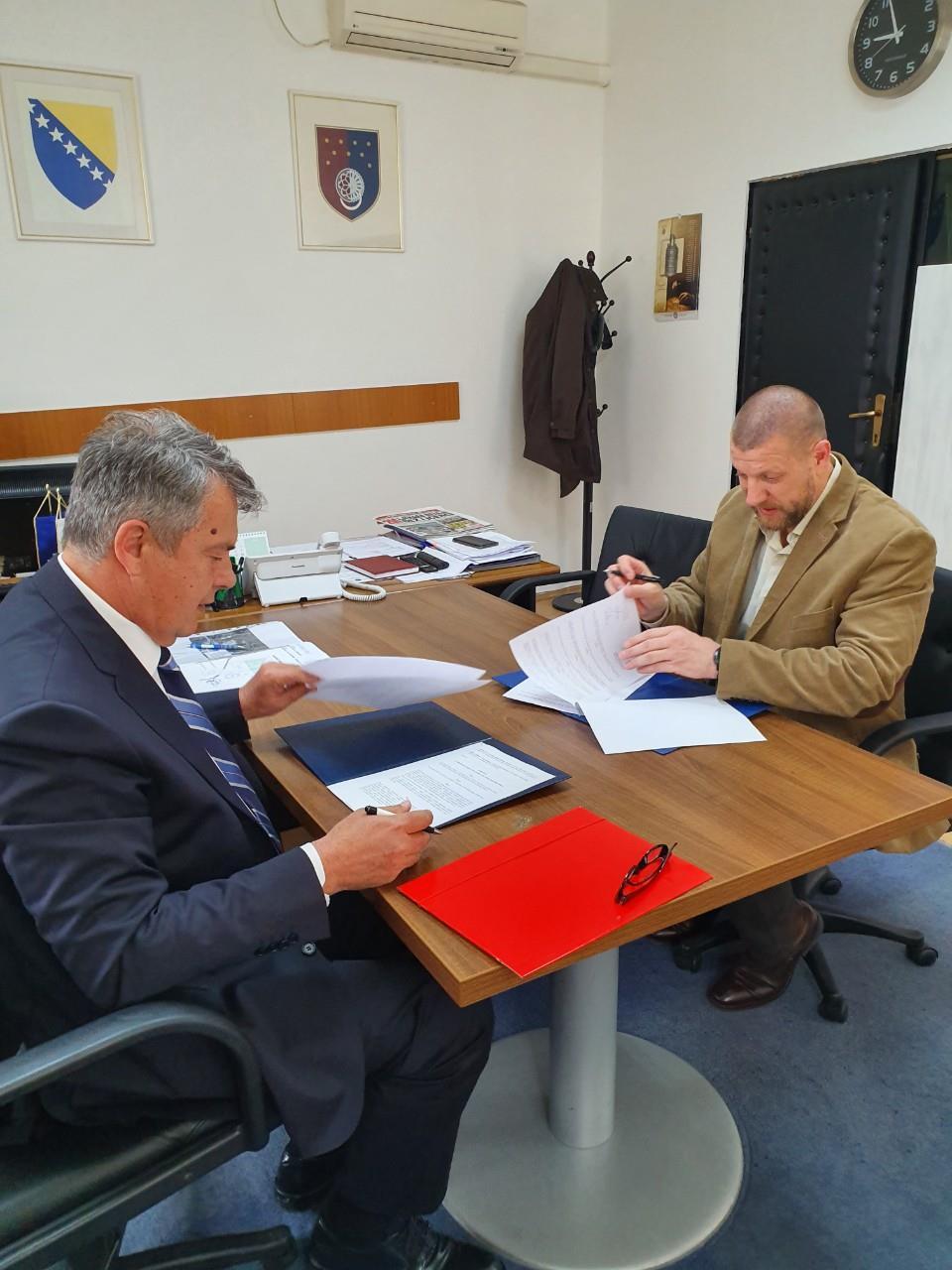 Cerić i Jusko s potpisivanja sporazuma - Avaz