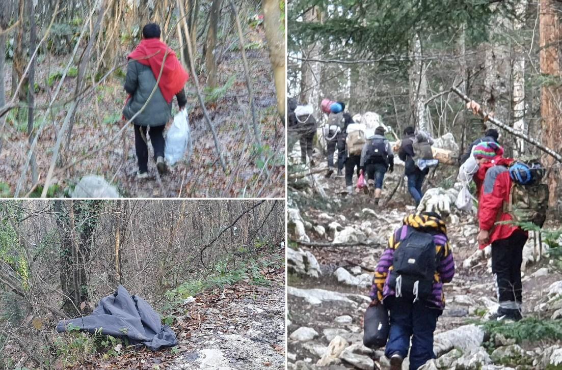 Reporter "Avaza" s migrantima na Plješevici: Masovno bježe s Vučjaka, žele u Hrvatsku