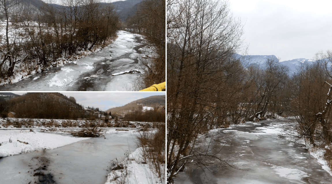 Zima pokazala zube: Zaledila rijeka Prača nedaleko od Sarajeva