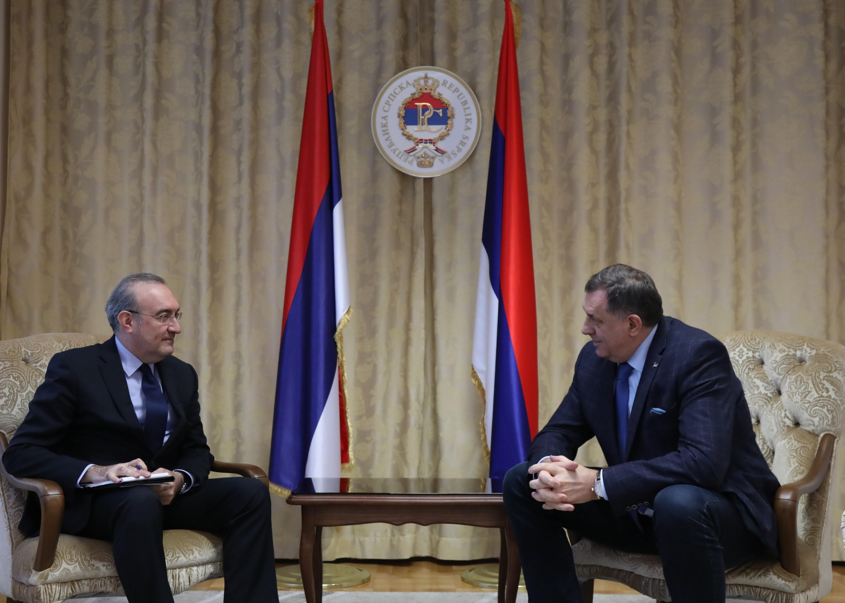 Dodik razgovarao s turskim ambasadorom u BiH