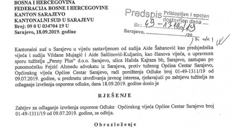 Kantonalni sud Sarajevo lani odbio sve žalbe ''Pennyja'' - Avaz