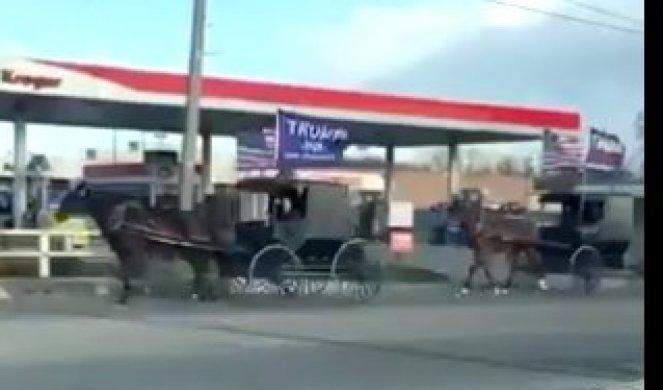 Nevjerovatna scena u Pensilvaniji, amiši u konjskim zapregama došli da glasaju za Trampa