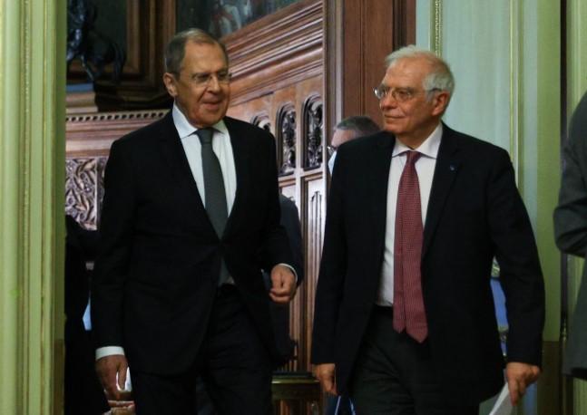 Russian Foreign Minister Sergei Lavrov (L) and High Representative of the EU for Foreign Affairs and Security Policy, Josep Borrell - Avaz