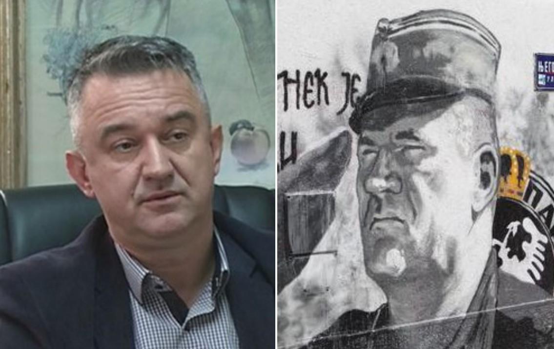 Oglasio se sin ratnog zločinca Ratka Mladića: Priča o muralu je izrežirana i dijelom finansirana iz Sarajeva