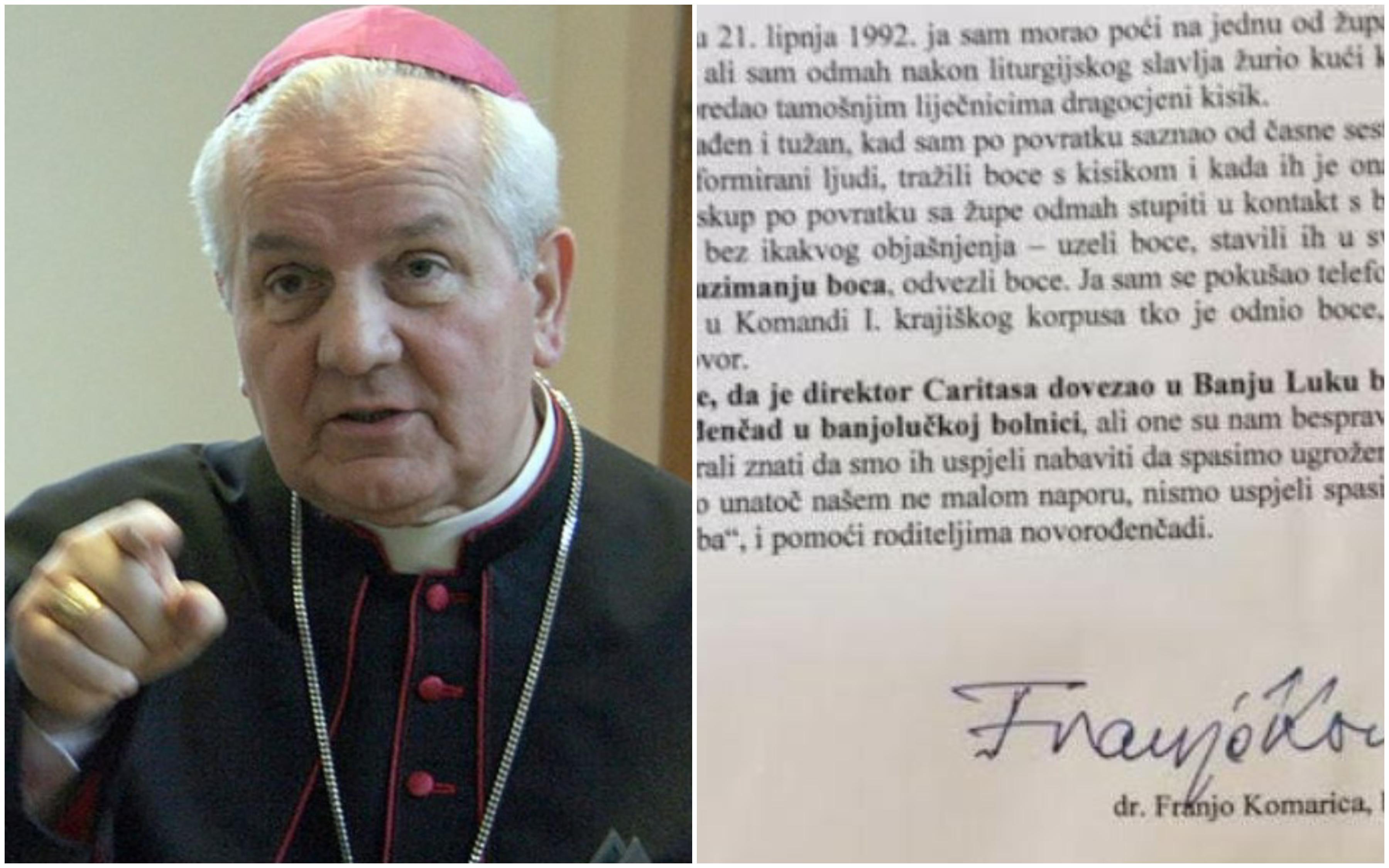 Biskup Komarica dao izjavu - Avaz