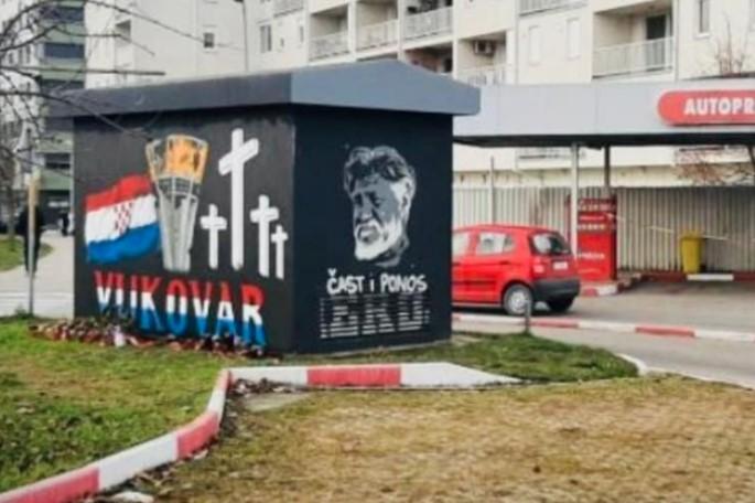 U zagrebačkom naselju Lanište ponovno je iscrtan mural s likom osuđenog ratnog zločinca Slobodana Praljka - Avaz