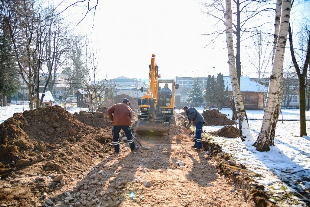 Započeta izgradnja pješačke staze za učenike OŠ "Aleksa Šantić"