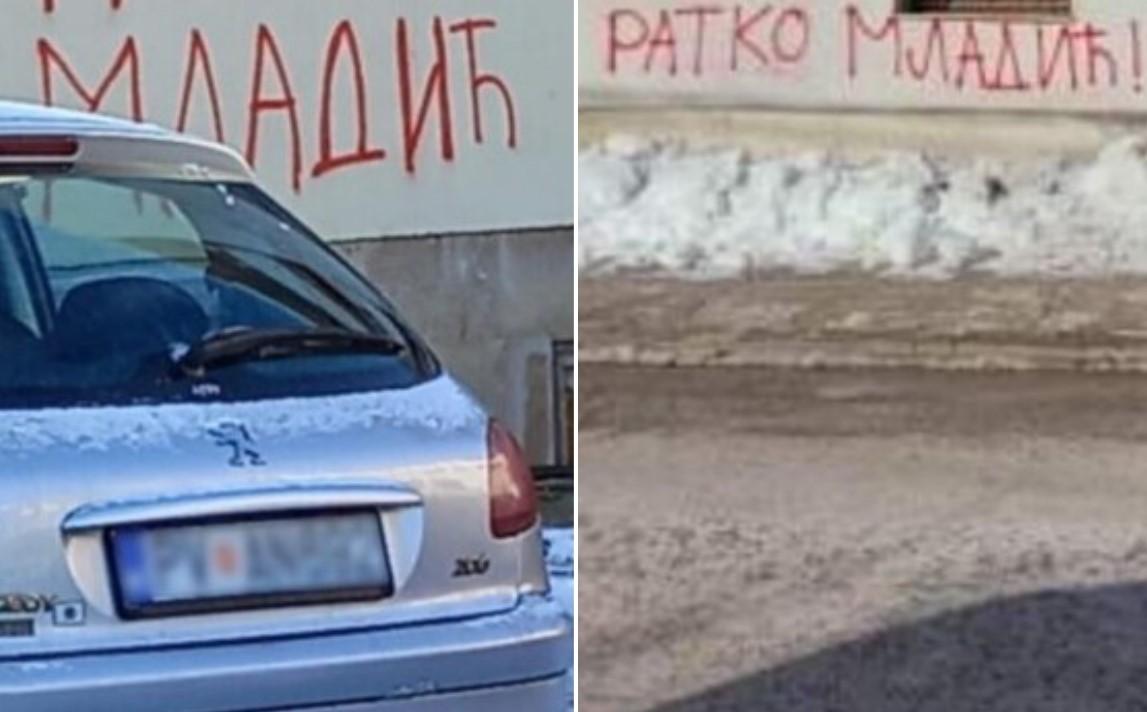 Hitno ukloniti grafite koji veličaju Mladića u Pljevljima