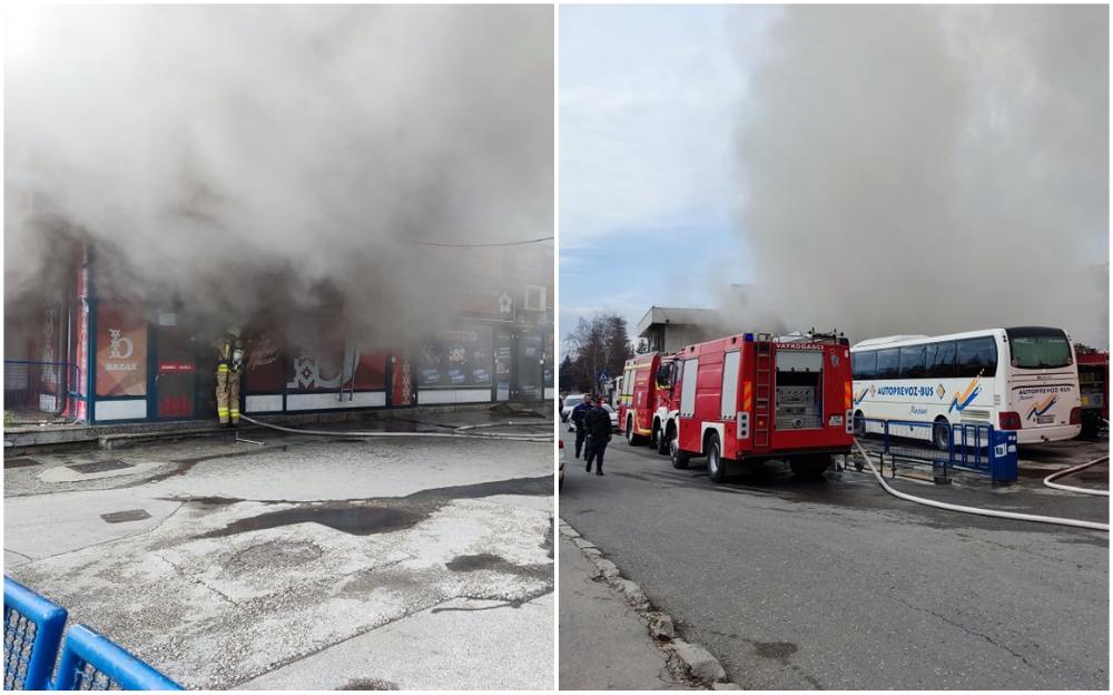 Avaz otkriva detalje požara na autobuskoj stanici: Eksplodirala plinska boca, jedna osoba povrijeđena