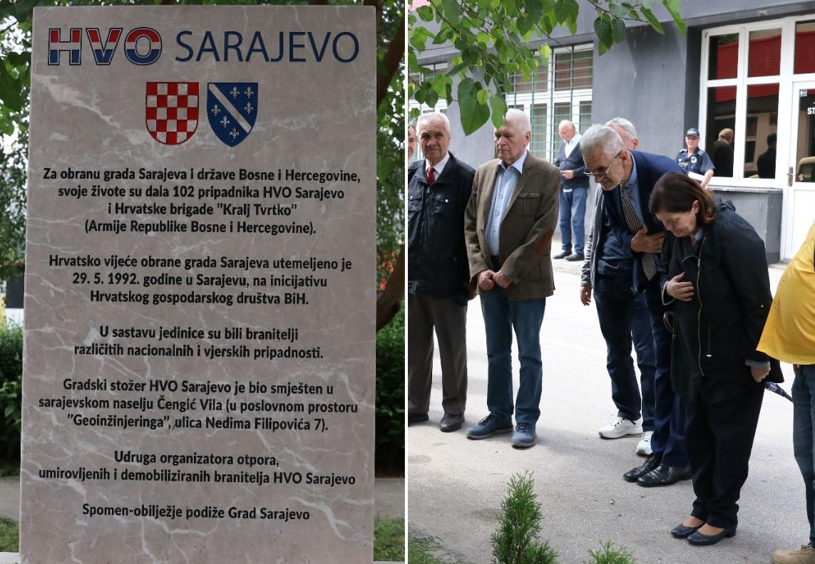 Sarajevo: Otkrivena spomen-ploča braniteljima HVO-a