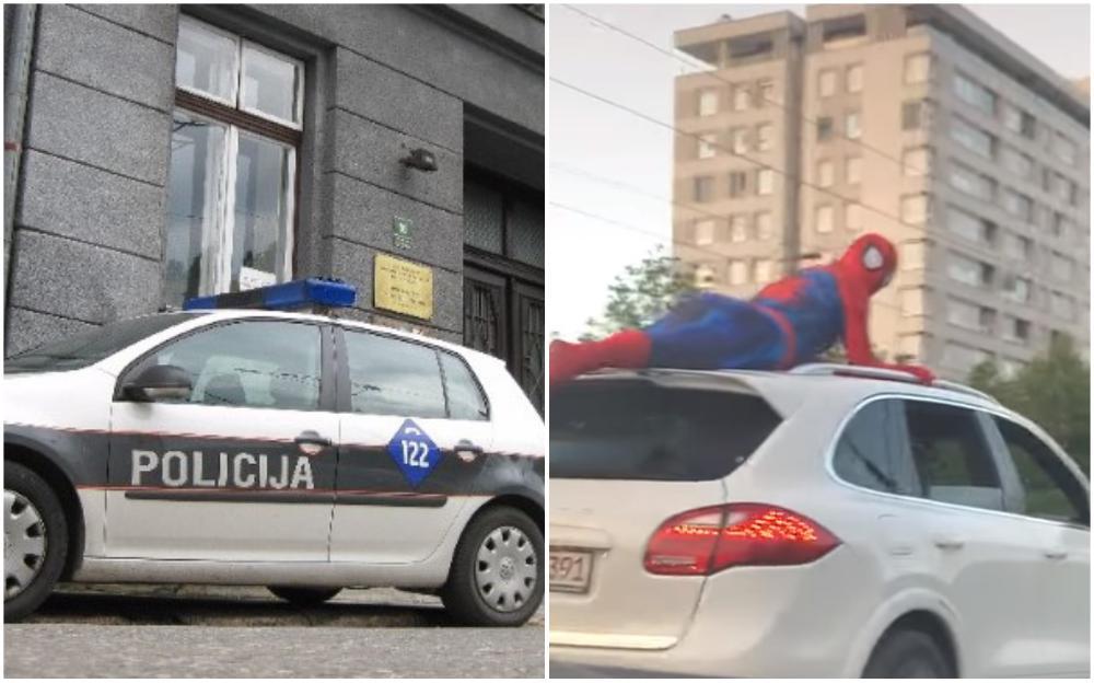 Policija o "Spidermanu" koji se vozio na krovu automobila: Istraga je u toku