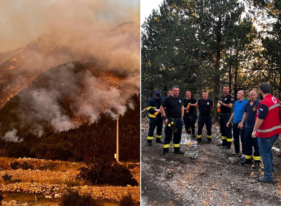 Vatrogasci iz Sarajeva gase požar na Blidinju