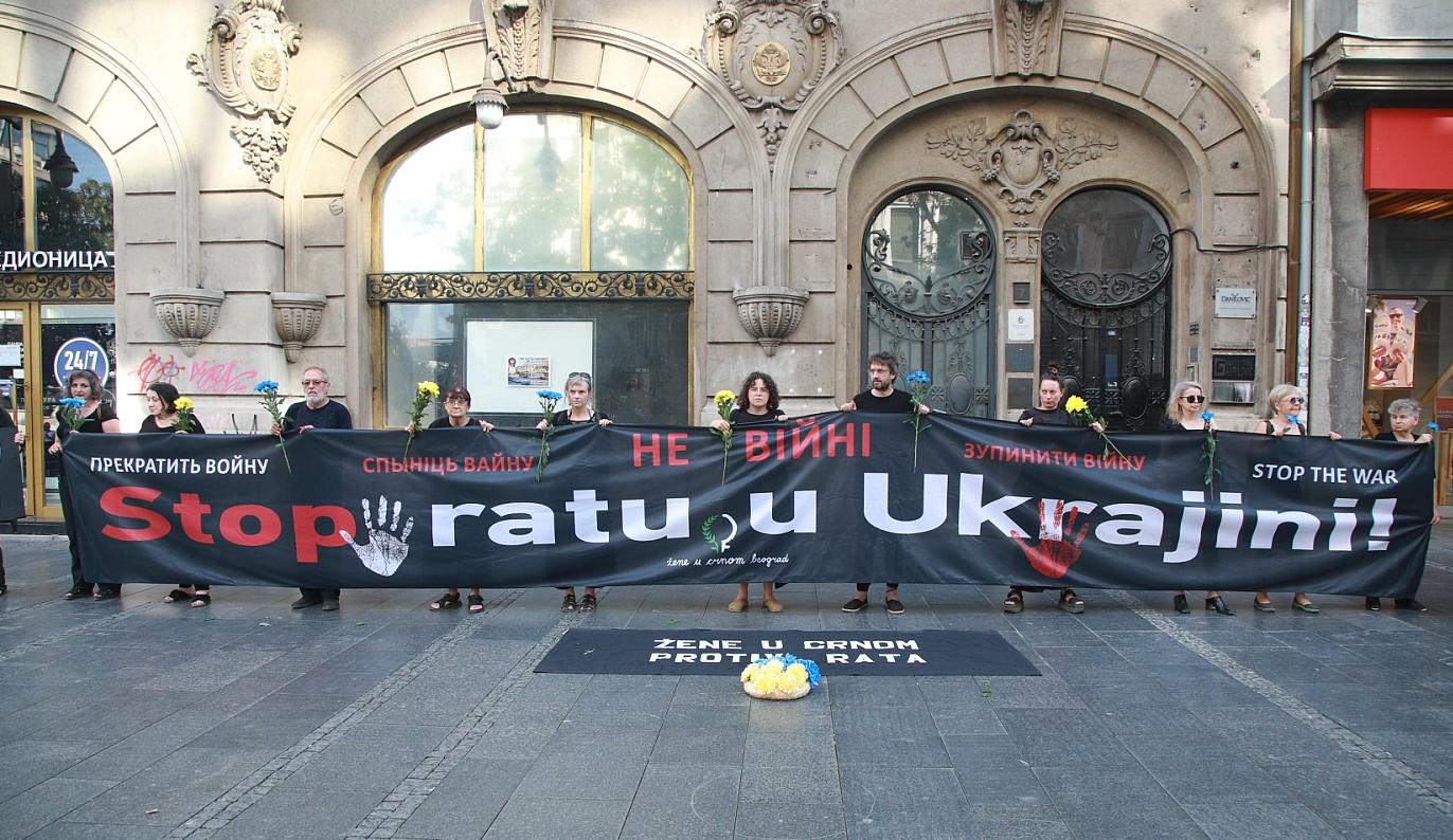 Žene u crnom održale proteste i poručile: "Stop ratu u Ukrajini"