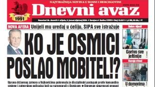 Danas u "Dnevnom avazu" čitajte: Ko je Osmici poslao mobitel!?